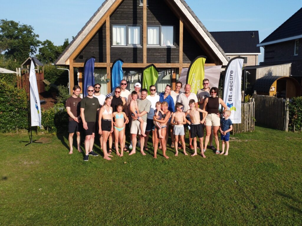 Drone foto van Team Fit Secure op de Summer BBQ